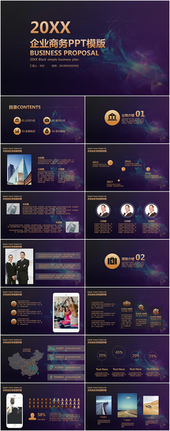 20XX幻彩企業(yè)商務策劃PPT模板在公共關系服務中的應用指南